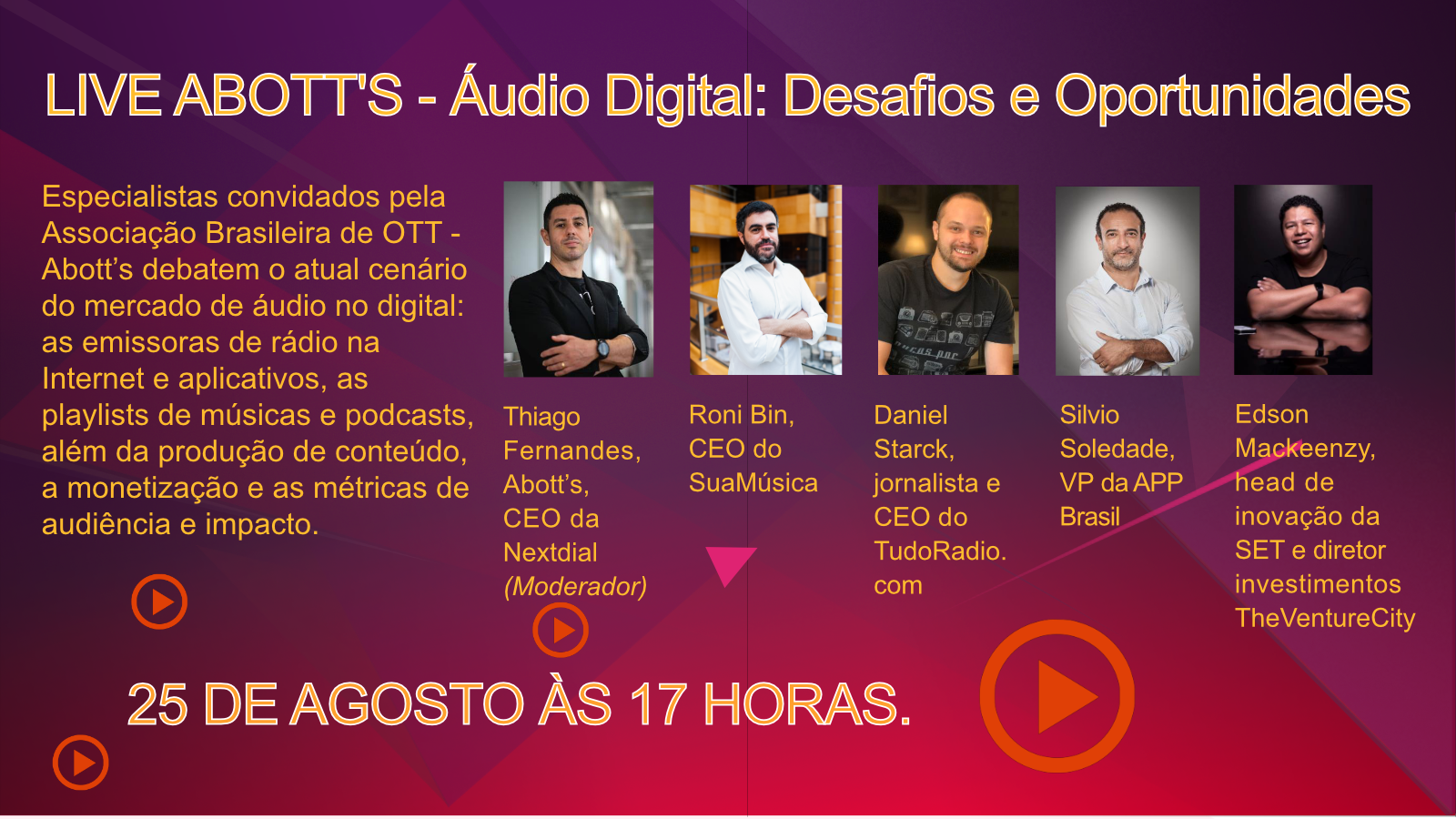 LIVE ABOTT'S - Áudio Digital: Desafios e Oportunidades